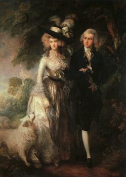 Thomas Gainsborough : Mr and Mrs William Hallett (The Morning Walk)